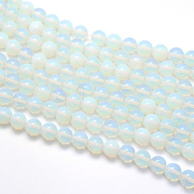 Opal Round Beads Strands G-O047-08-6mm-1