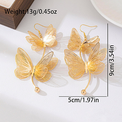 Filigree Alloy Dangle Earrings for Women WG93FB0-01-1