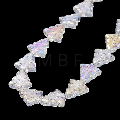 Transparent Electroplate Glass Beads Strands EGLA-C002-AB02-1