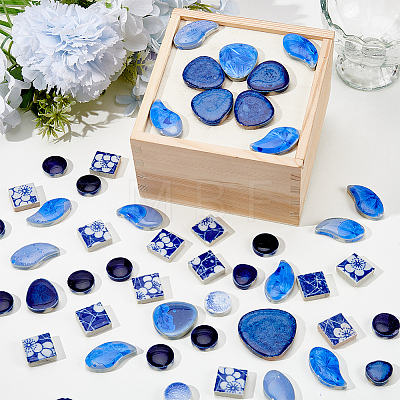500G 4 Styles Porcelain Mosaic Tiles PORC-SP0001-23-1