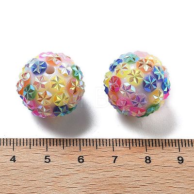 Opaque Acrylic Beads OACR-A035-01J-1