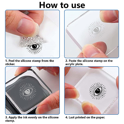 Plastic Stamps DIY-WH20018-0225-1