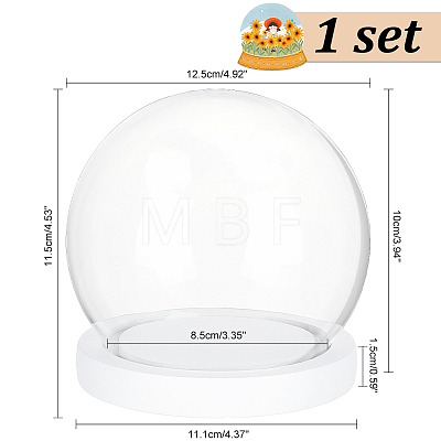 Glass Dome Cover AJEW-WH0413-43A-1