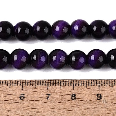 Imitation Tiger Eye Glass Beads Strands GLAA-Q106-03A-B08-1