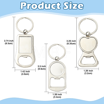 1Pc Zinc Alloy Cabochon Settings Bottle Openers AJEW-YW0002-13-1