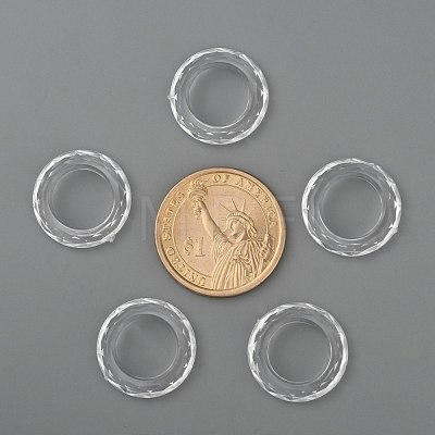 Transparent Acrylic Beads PL671Y-1-1