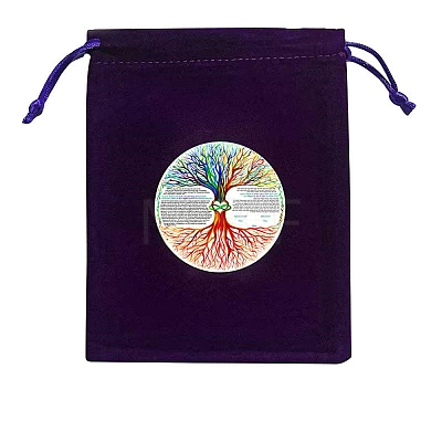 Velvet Jewelry Storage Drawstring Pouches WICR-PW0007-05E-1