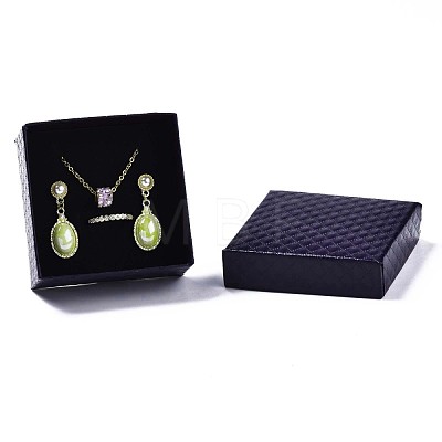 Square Cardboard Jewelry Boxes CBOX-N012-34A-1