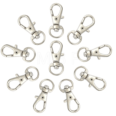 10Pcs Alloy Swivel Lobster Claw Clasps PALLOY-CJ0002-68-1