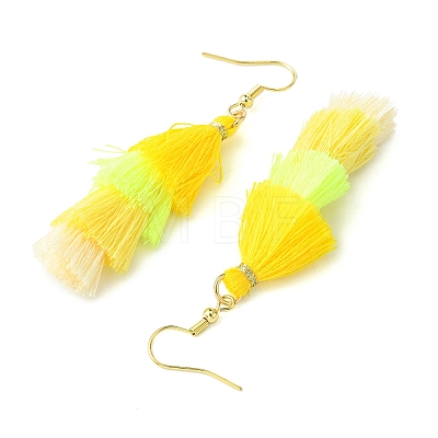 Colorful Tassel Pendants Dangle Earrings for Women EJEW-JE06106-1