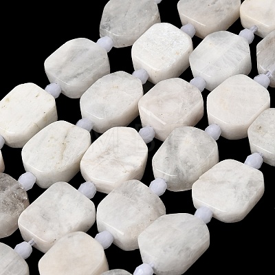Natural Rainbow Moonstone Beads Strands G-L653-D01-01-1