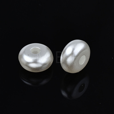 ABS Plastic Imitation Pearl Beads OACR-N008-150-1