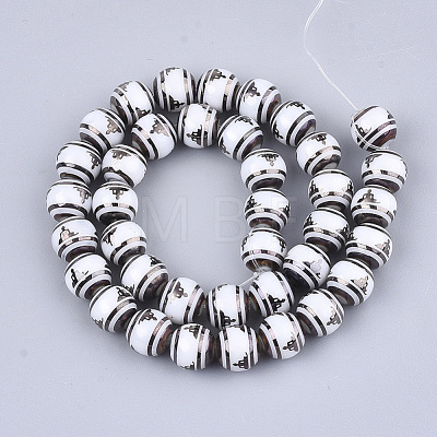 Electroplate Glass Beads Strands EGLA-S177-07A-01-1