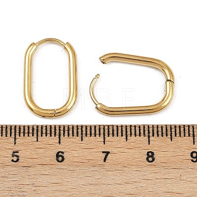 304 Stainless Steel Oval Hoop Earrings EJEW-K268-36G-1