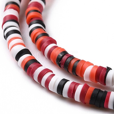 Handmade Polymer Clay Beads Strands CLAY-R089-3mm-004-1
