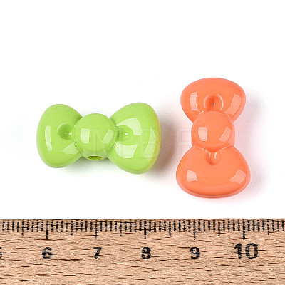 Opaque Acrylic Beads SACR-T018-15M-1