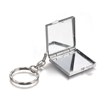 Iron Folding Mirror Keychain KEYC-H110-02P-1