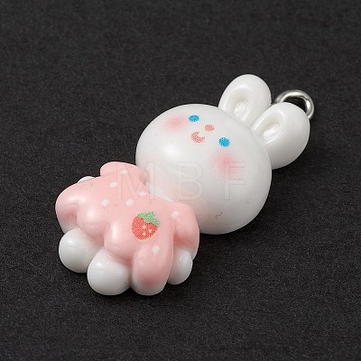 Opaque Resin Pendants RESI-D064-02P-06-1