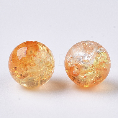 Transparent Crackle Acrylic Beads LS-CACR-N002-08-1
