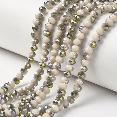 Electroplate Opaque Glass Beads Strands LS-EGLA-A034-P4mm-S17-1