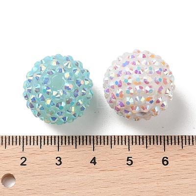 Resin Rhinestone Beads RESI-XCP0002-17-1