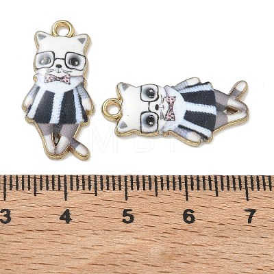 Printed Alloy Pendants ENAM-K076-36G-07-1