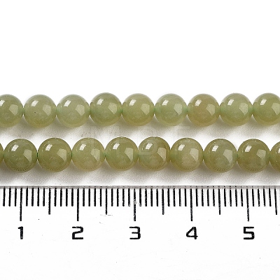 Natural Nephrite Jade/Hetian Jade Beads Strands G-NH0005-030D-1