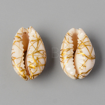 Natural Cowrie Shell Beads SSHEL-N0232-08E-1