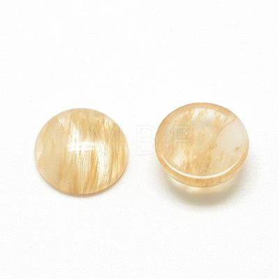 Watermelon Stone Glass Cabochons G-R416-8mm-39-1