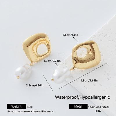 304 Stainless Steel Stud Earrings for Women DD3095-5-1