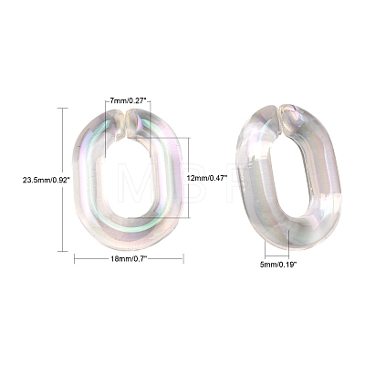 Transparent Acrylic Linking Rings PACR-R246-061B-1