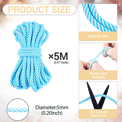 5M Polyester Twisted Round Cord OCOR-TA0003-90B-1