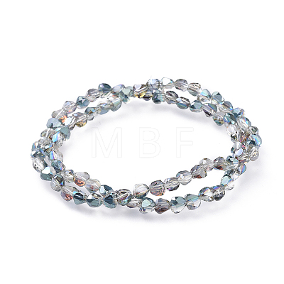 Electroplate Glass Beads Strands EGLA-L017-HP-A02-1