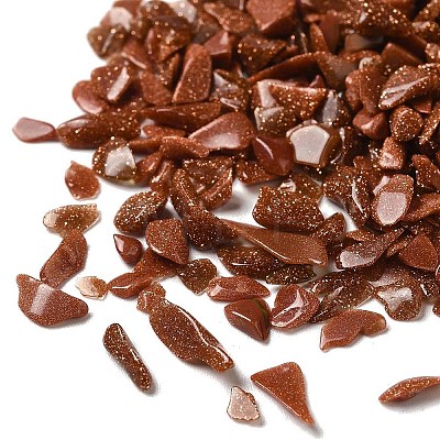 Synthetic Goldstone Chip Beads G-I350-01-1