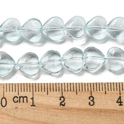 Baking Paint Transparent Glass Beads Strands DGLA-A08-T8mm-KD05-1