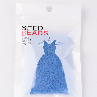 8/0 Frosted Round Glass Seed Beads X-SEED-A008-3mm-M3-1