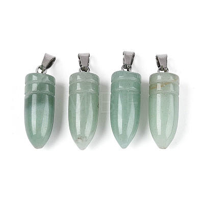 Natural Green Aventurine Pendants G-N349-16P-04-1