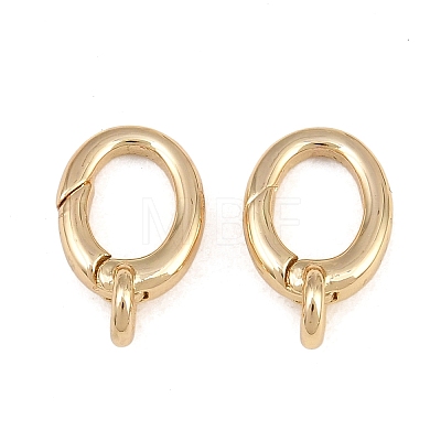 Brass Spring Gate Rings KK-CBAA482-02G-1