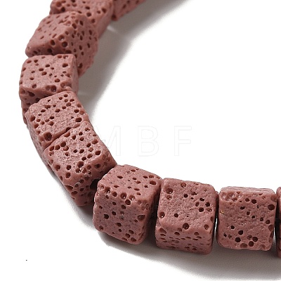 Dyed & Natural Lava Rock Beads Strands G-L435-01-8mm-19-1