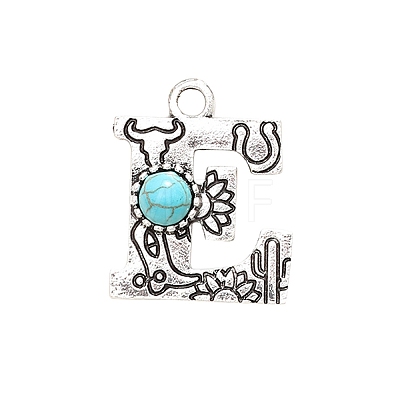 Synthetic Turquoise Pendants PW-WG43221-09-1