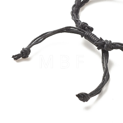 CCB Plastic Nugget Braided Cord Bracelet BJEW-JB08118-02-1