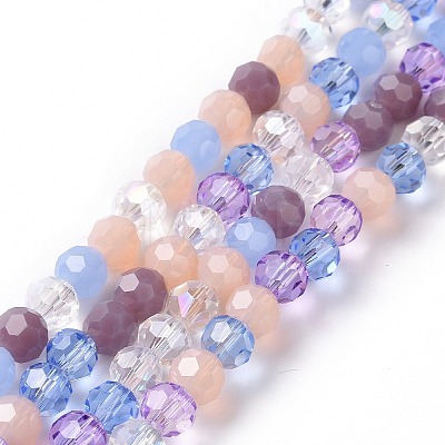 Glass Beads Strands GLAA-E036-09B-1