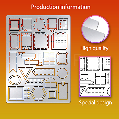 Custom Stainless Steel Cutting Dies Stencils DIY-WH0289-048-1