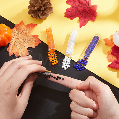  DIY Halloween Theme Stretch Bracelet Making Kit DIY-NB0008-71-1