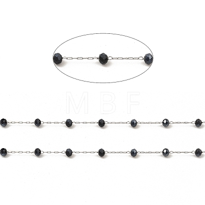 Glass Round Beaded Chains CHS-B003-04E-1