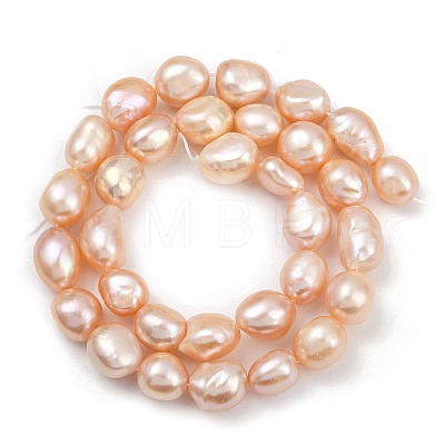 Natural Cultured Freshwater Pearl Beads Strands PEAR-P064-20L-04B-1