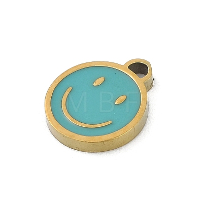 304 Stainless Steel Enamel Charms STAS-I325-063G-02-1