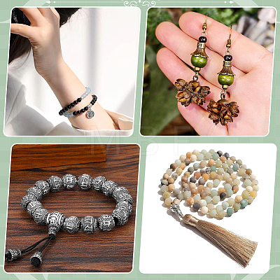Tibetan Style Alloy 3 Hole Guru Beads TIBEB-ME0001-04-1