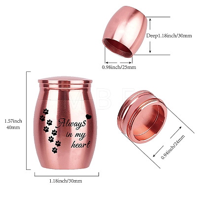 1Pc Alloy Cremation Urn AJEW-CN0001-69A-1