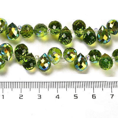 Electroplate Glass Beads Strands EGLA-D030-17A-1